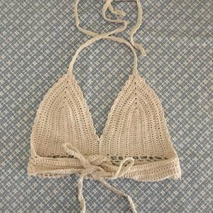 Crochet halter top.